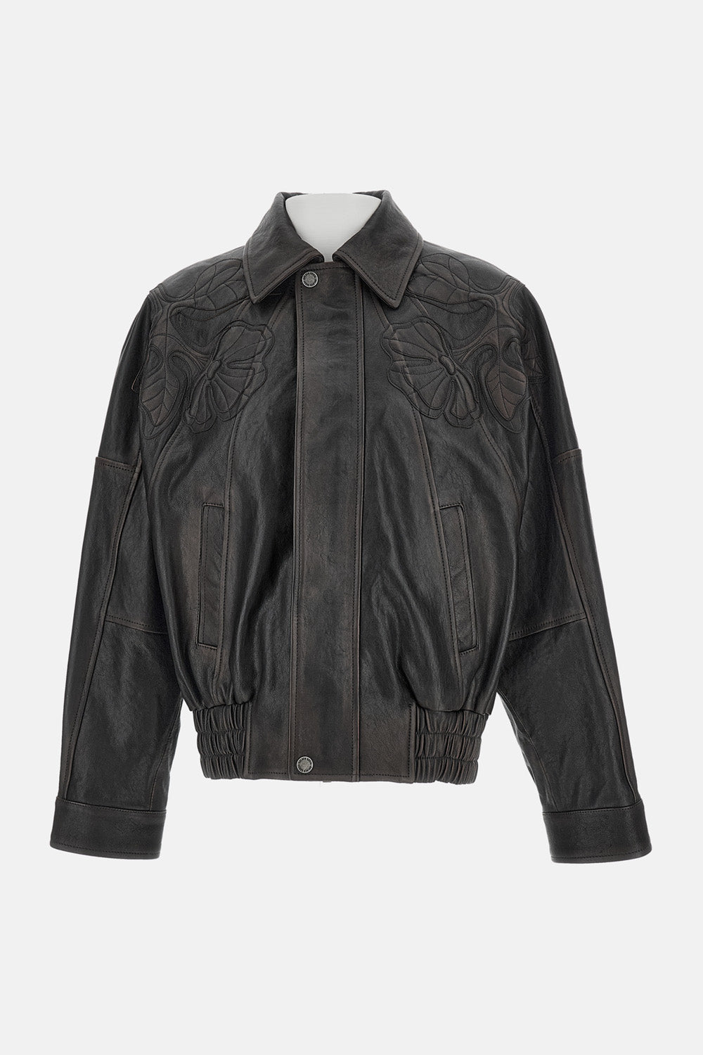 Golden Goose Women Nappa Leather Jacket With Embroidery GOLDEN GOOSE