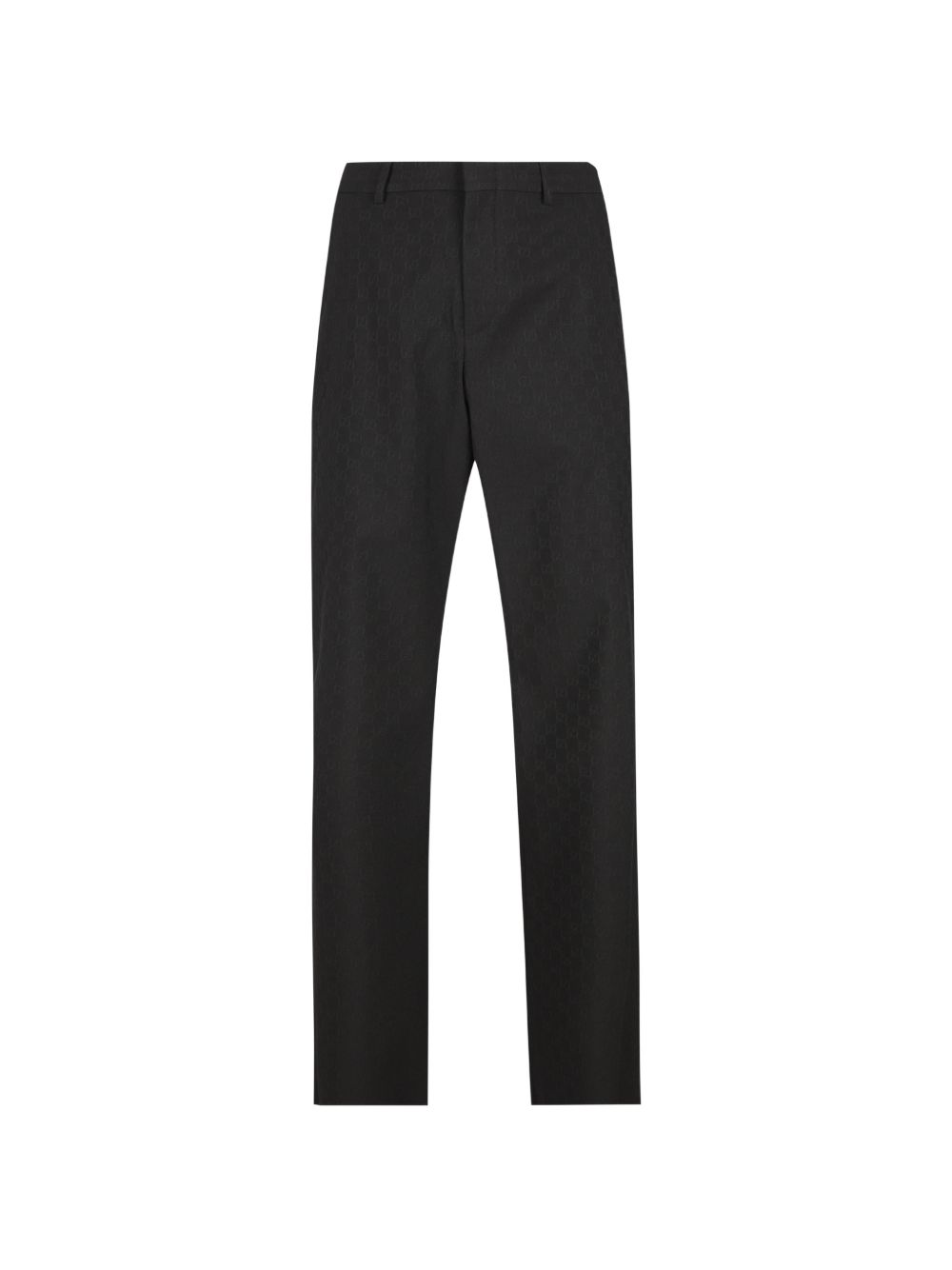 Gucci Men Gg Wool Trousers