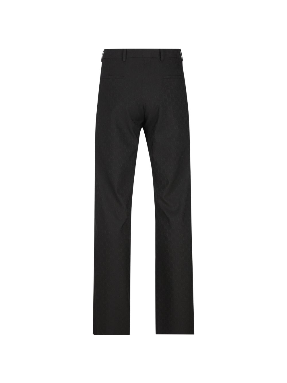 Gucci Men Gg Wool Trousers