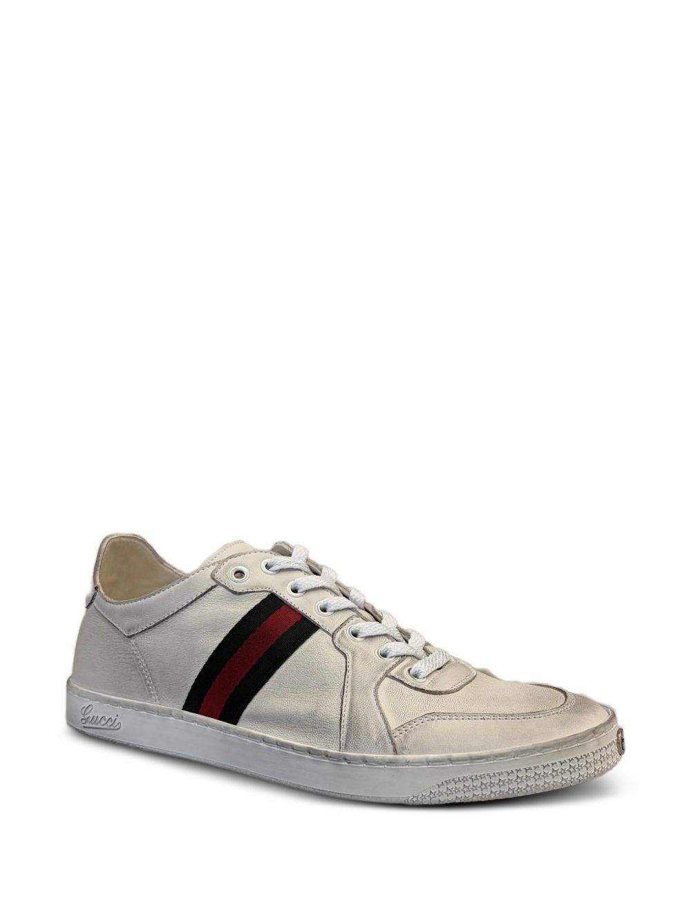 Gucci Men Stretch Leather Snealers GUCCI