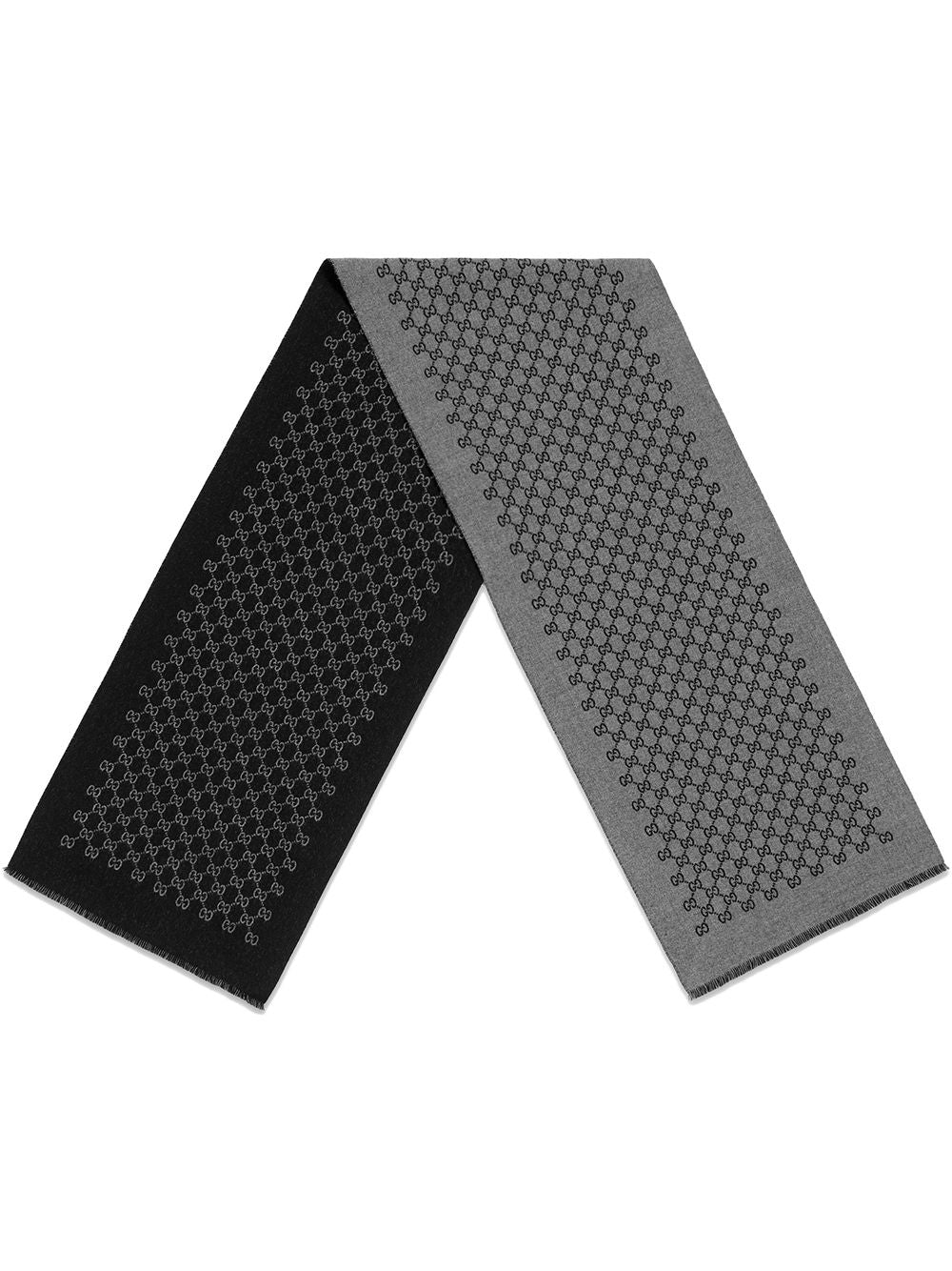 Gucci Men Gg Wool Scarf GUCCI