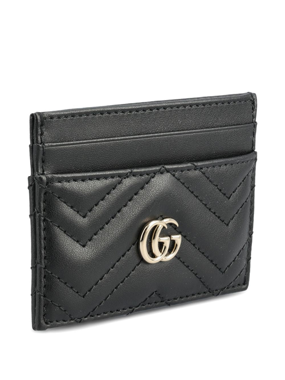 Gucci Women Gg Marmont Leather Card Case