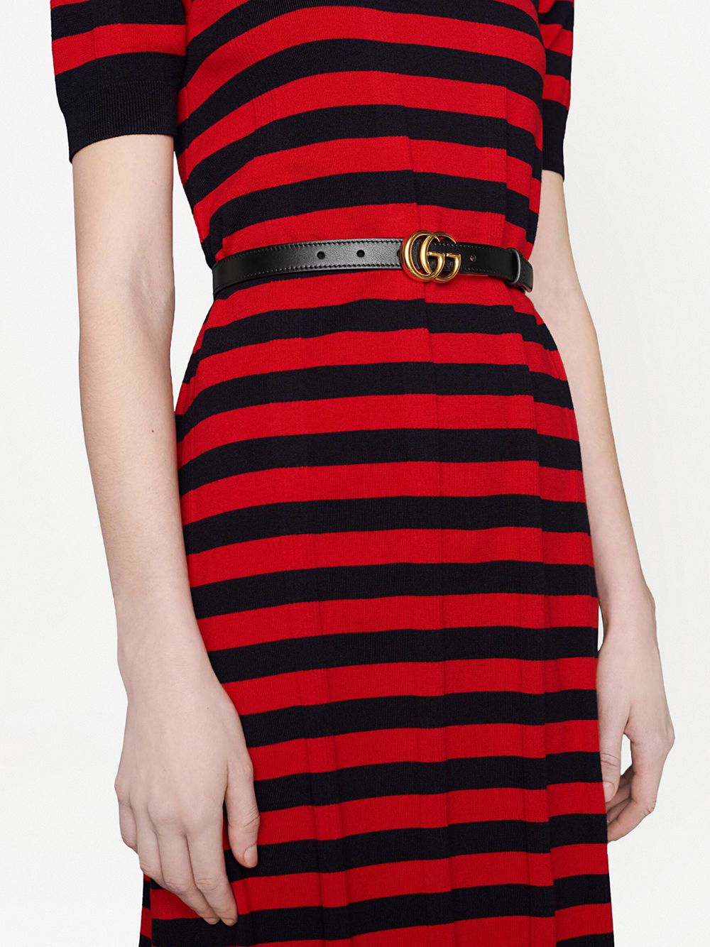 Gucci Women Gg Marmont Leather Belt GUCCI