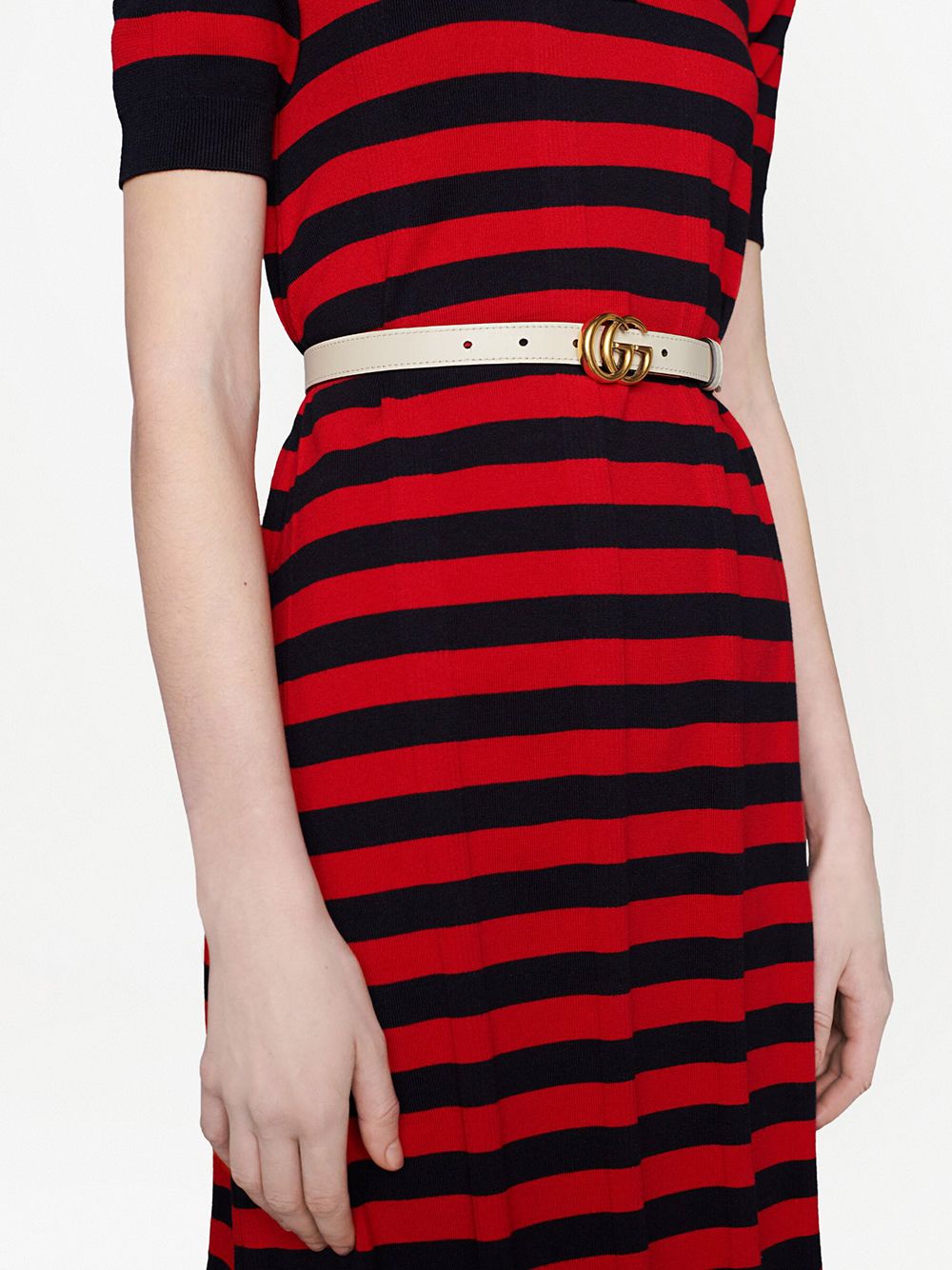 Gucci Women Gg Marmont Leather Belt GUCCI