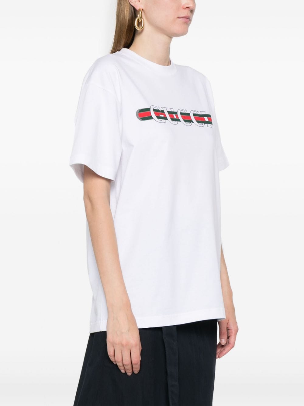 Gucci Women Logo Cotton T-Shirt GUCCI