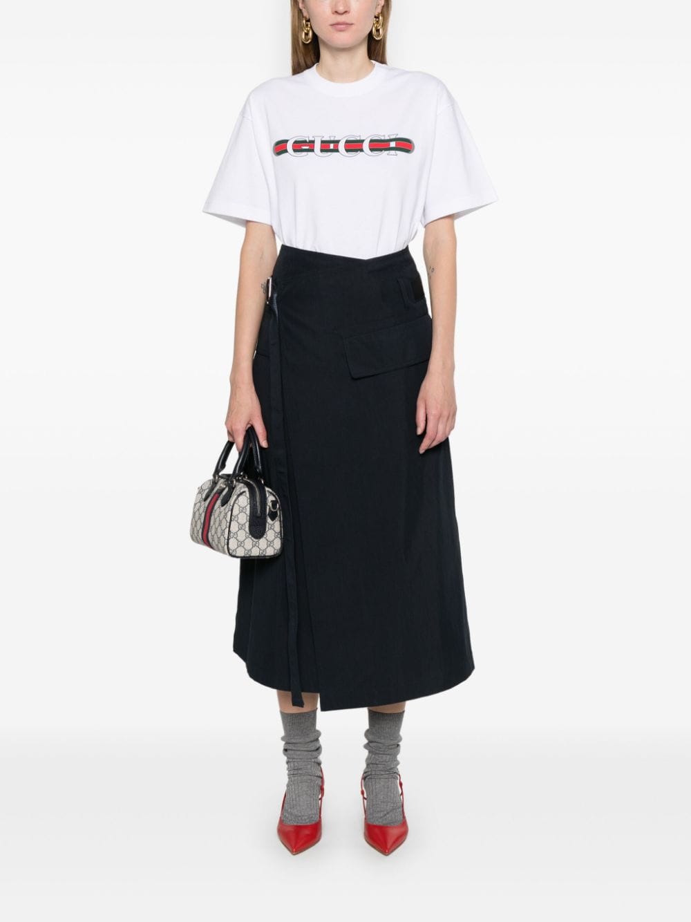 Gucci Women Logo Cotton T-Shirt GUCCI
