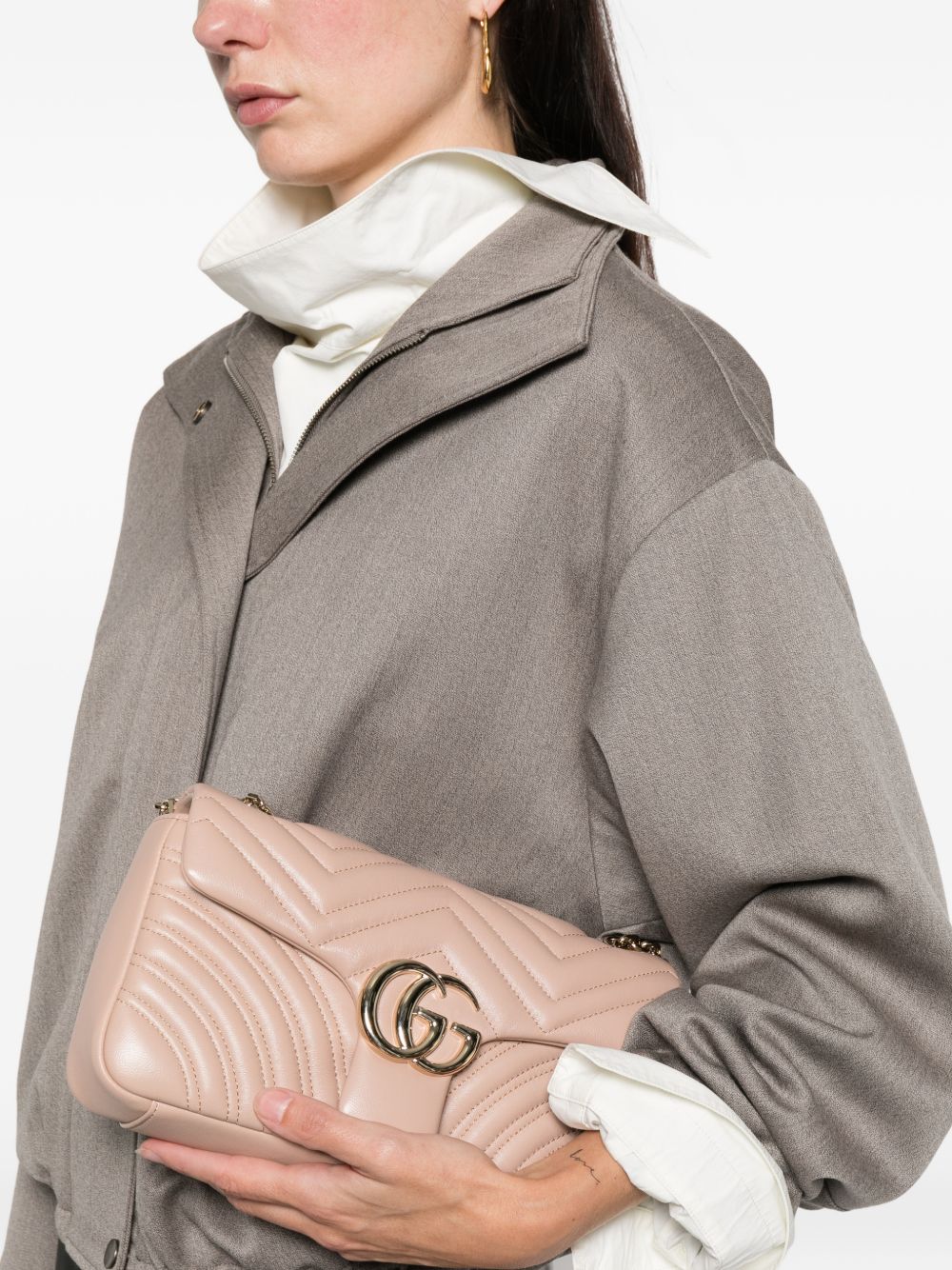 Gucci Women Gg Marmont Leather Shoulder Bag GUCCI
