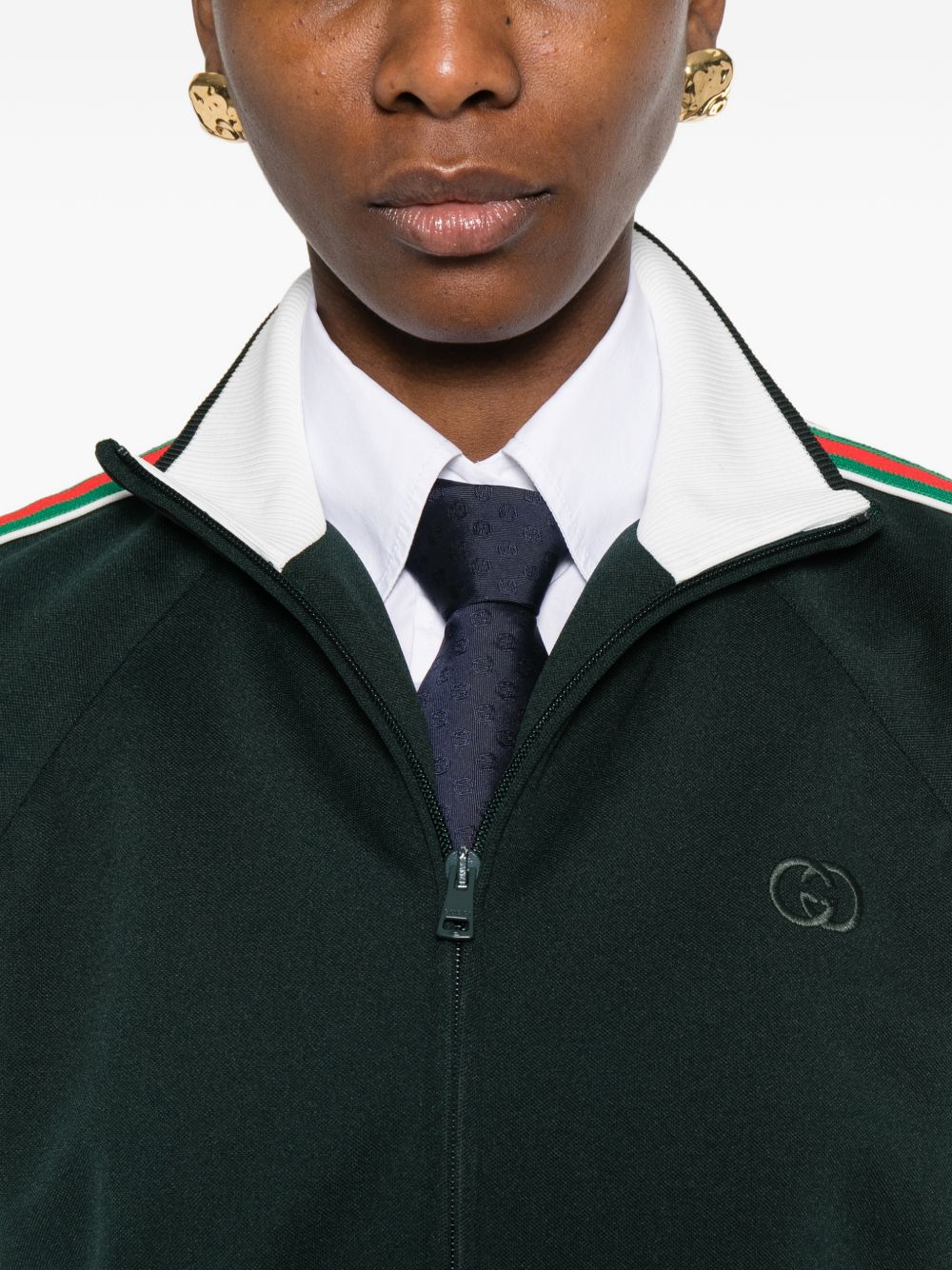 Gucci Women Web Detail Track Jacket GUCCI