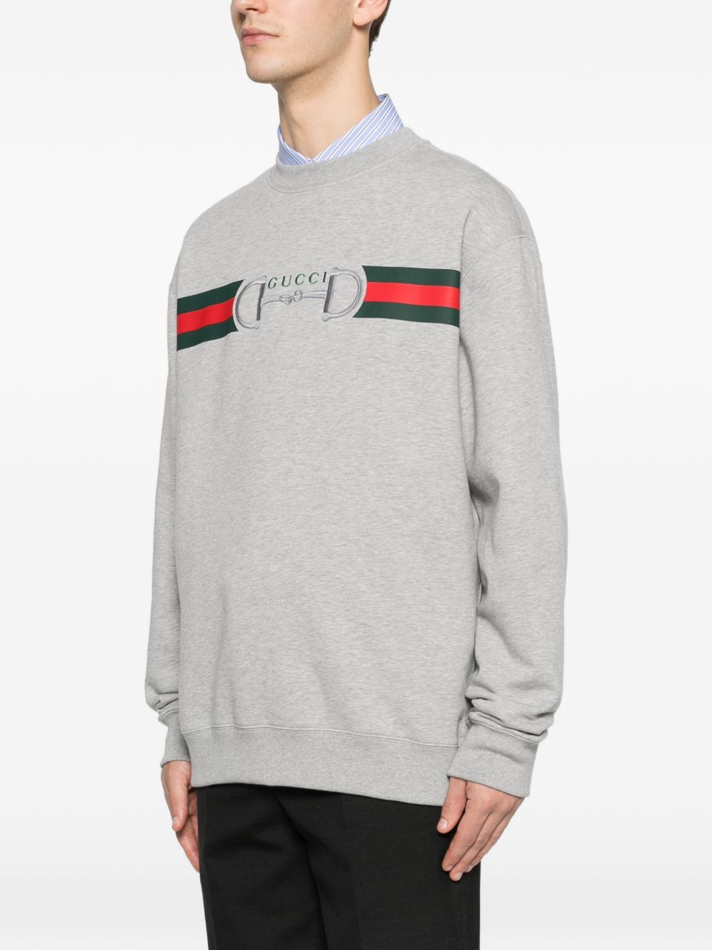 Gucci Men Logo Cotton Sweatshirt GUCCI