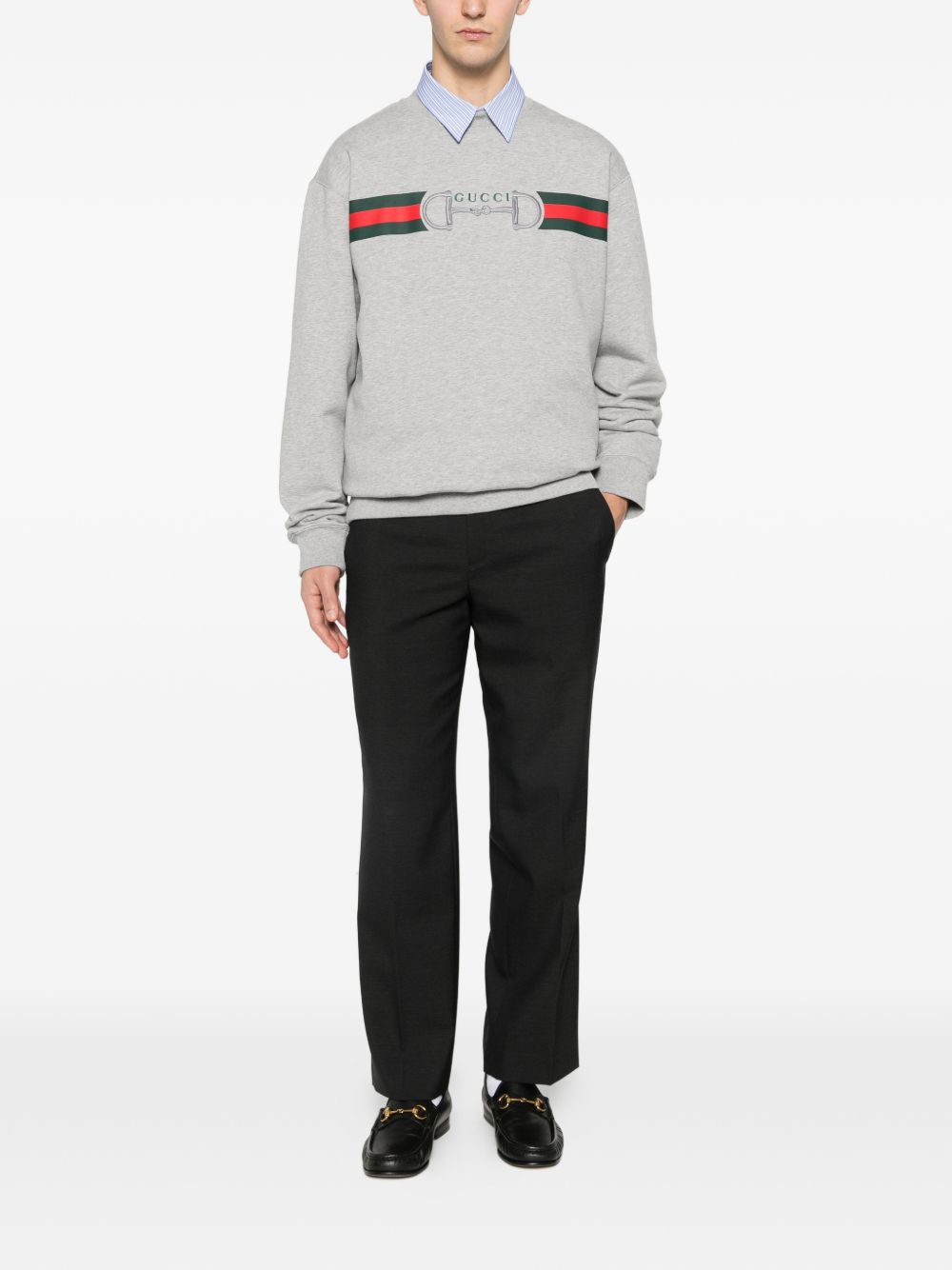 Gucci Men Logo Cotton Sweatshirt GUCCI
