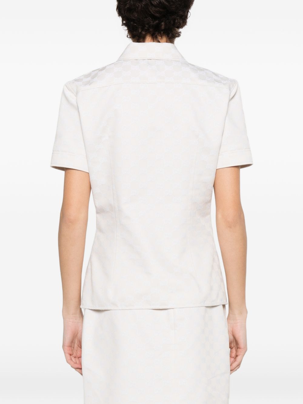 Gucci Women Gg Cotton Blend Polo Shirt GUCCI