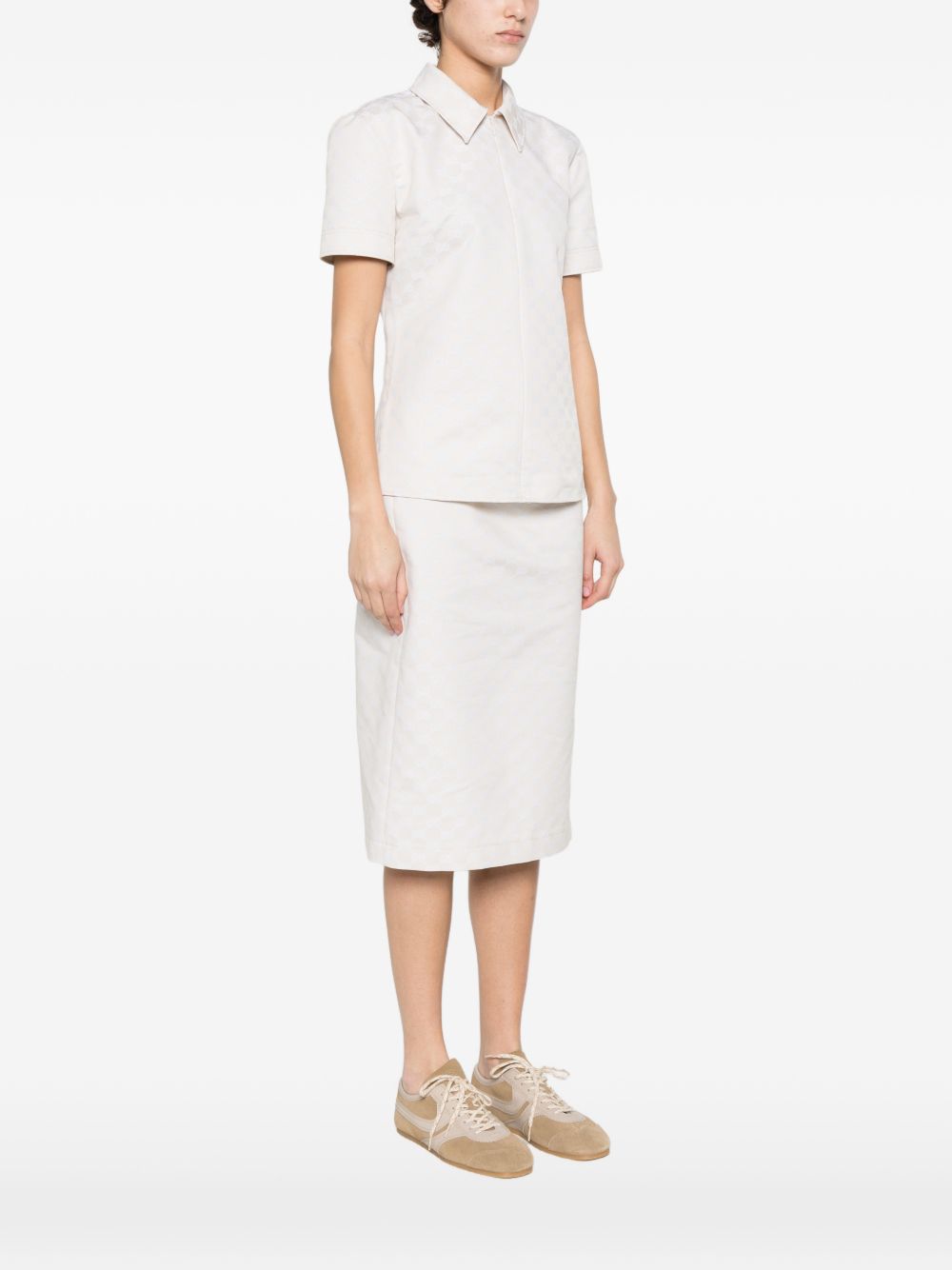 Gucci Women Gg Cotton Blend Polo Shirt GUCCI