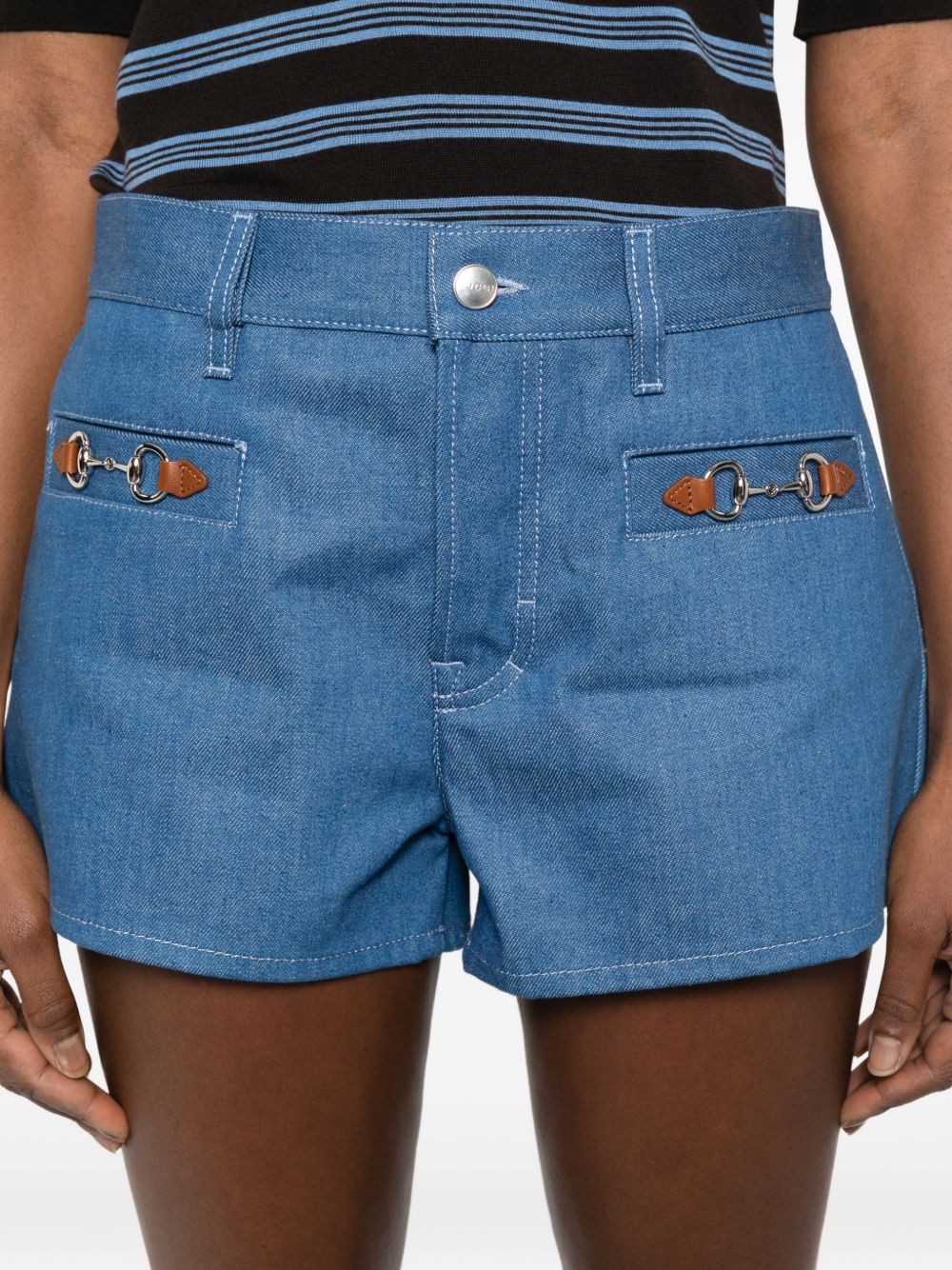 Gucci Women Denim Cotton Shorts GUCCI