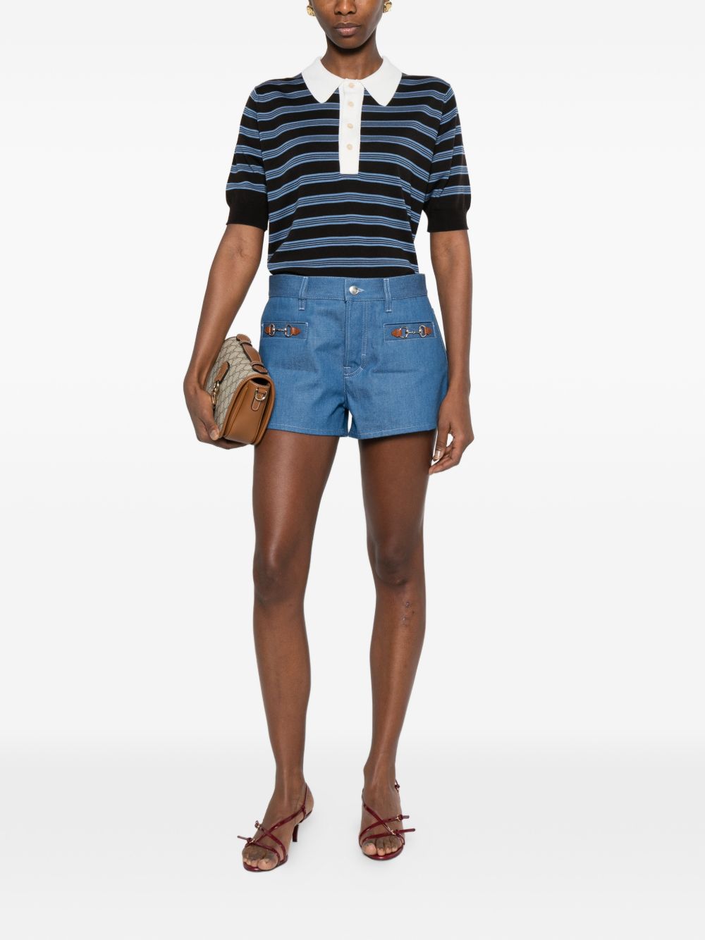 Gucci Women Denim Cotton Shorts GUCCI