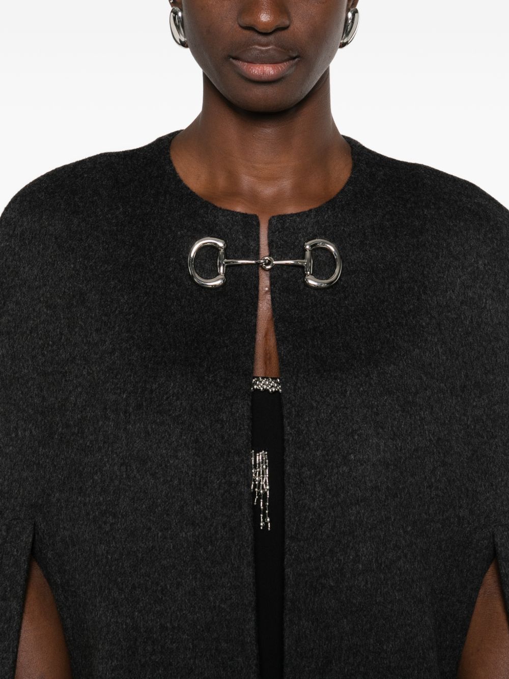 Gucci Women Wool And Silk Cape GUCCI