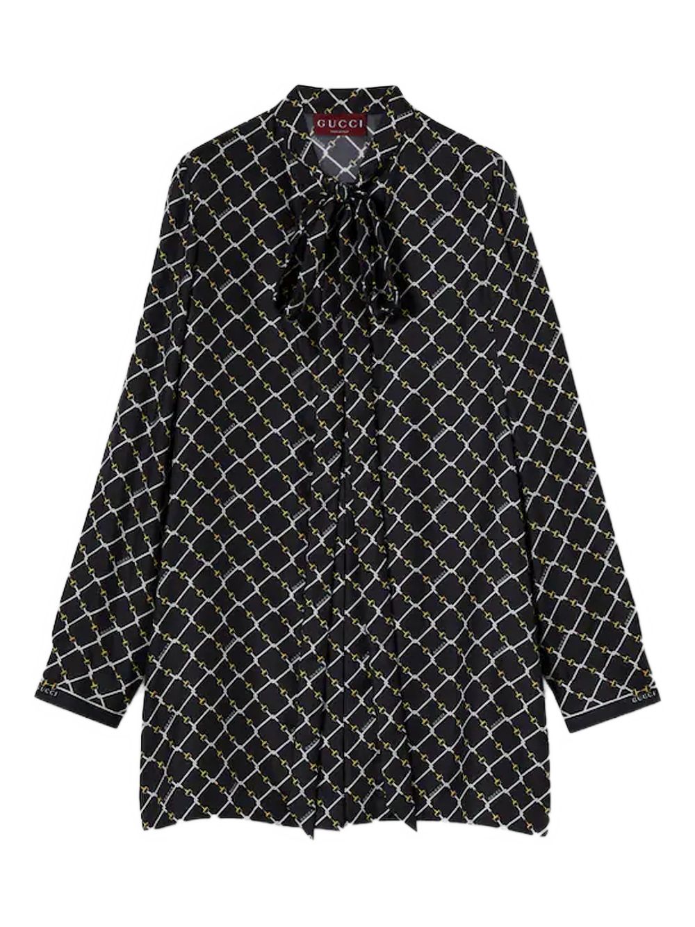 Gucci Women Printed Silk Shirt