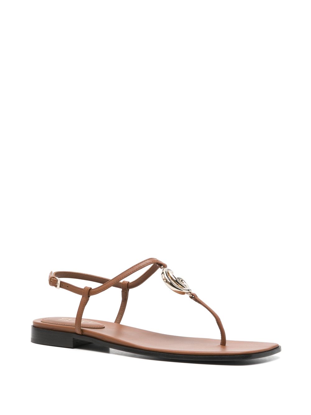 Gucci Women Gg Marmont Leather Sandals GUCCI