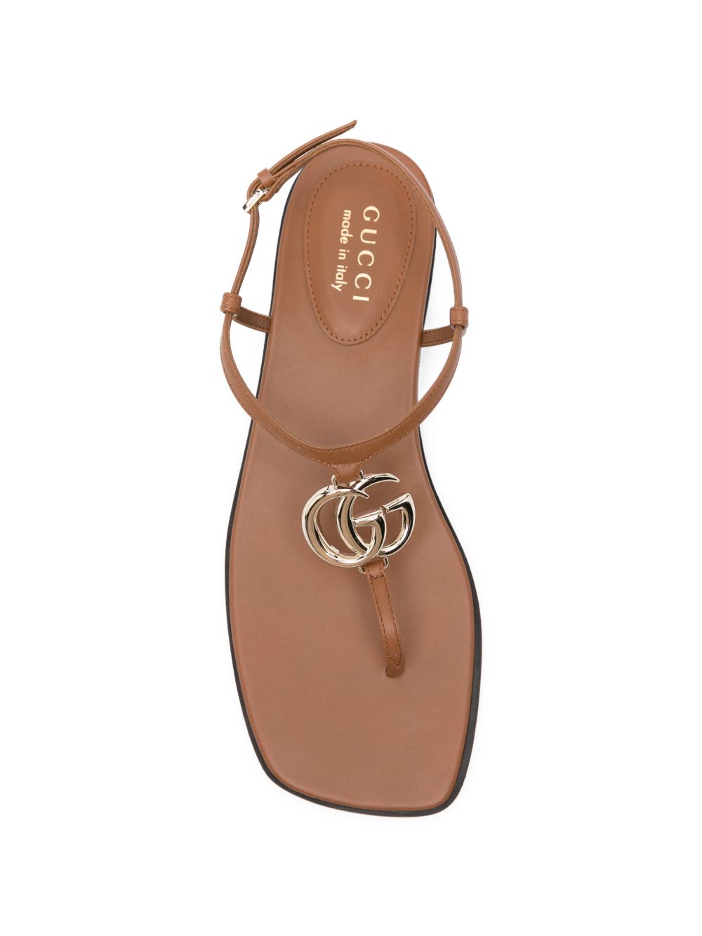 Gucci Women Gg Marmont Leather Sandals GUCCI