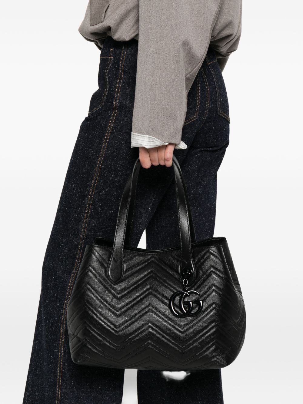 Gucci Women Gg Marmont Leather Tote Bag GUCCI