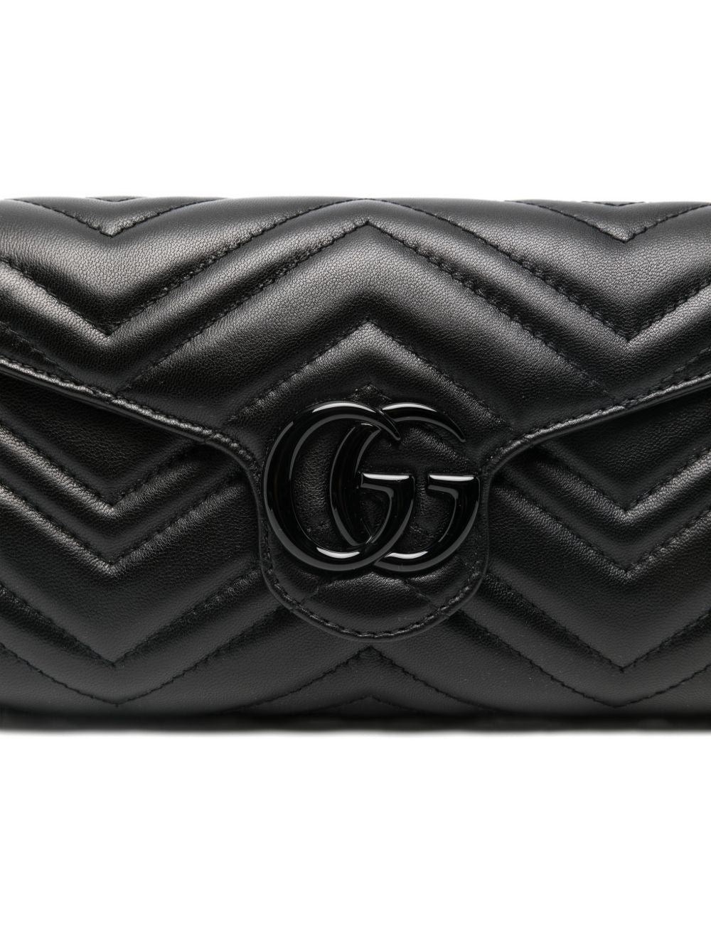 Gucci Women Gg Marmont Leather Wallet On Chain GUCCI
