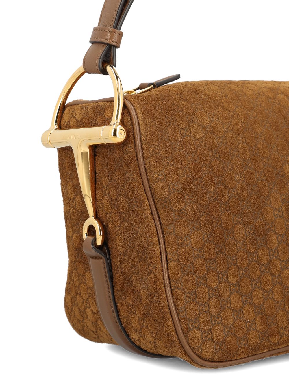Gucci Women Half Horsebit Medium Leather Shoulder Bag