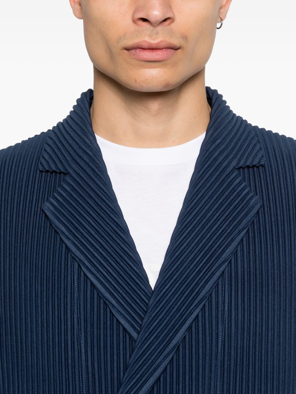 Homme Plisse' Issey Miyake Men Pleated Single-Breasted Jacket HOMME PLISSE ISSEY MIYAKE