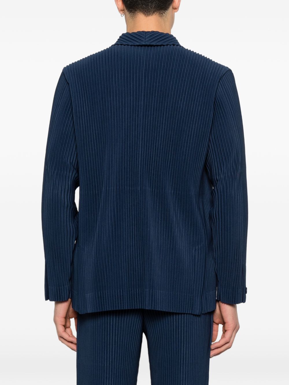 Homme Plisse' Issey Miyake Men Pleated Single-Breasted Jacket HOMME PLISSE ISSEY MIYAKE