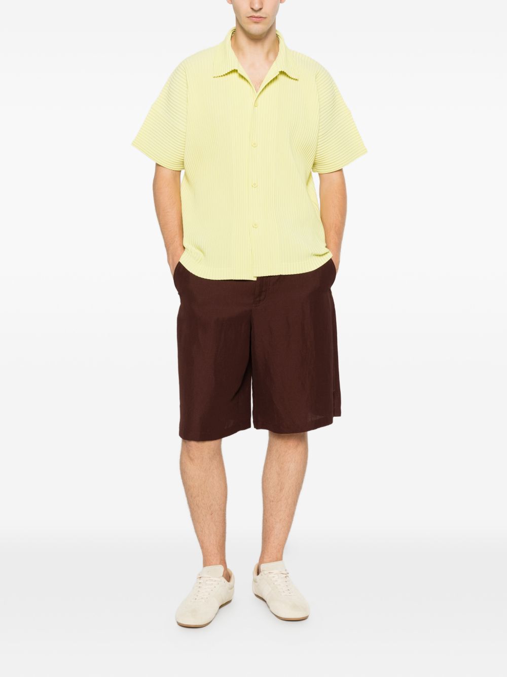 Homme Plisse' Issey Miyake Men Pleated Shirt HOMME PLISSE ISSEY MIYAKE