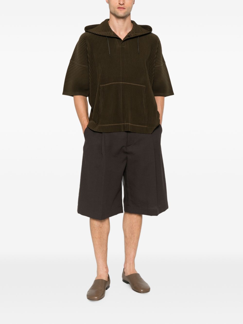 Homme Plisse' Issey Miyake Men Hooded T-Shirt HOMME PLISSE ISSEY MIYAKE
