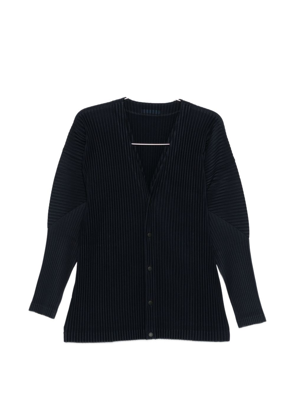 Homme Plisse' Issey Miyake Men Pleated V-Necked Cardigan HOMME PLISSE ISSEY MIYAKE
