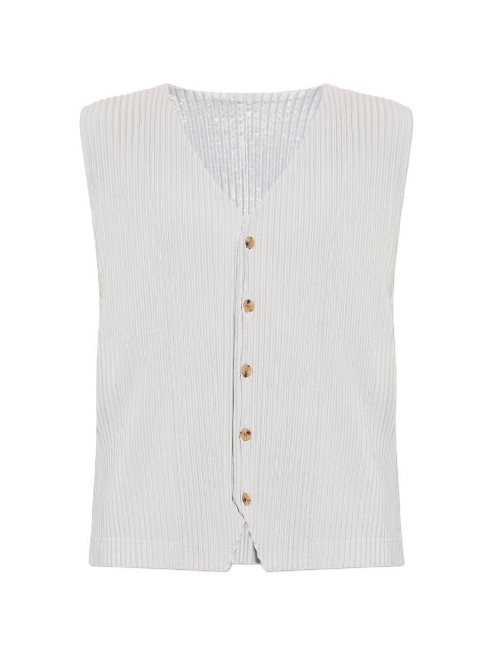 Homme Plisse' Issey Miyake Men Pleated V-Necked Vest HOMME PLISSE ISSEY MIYAKE