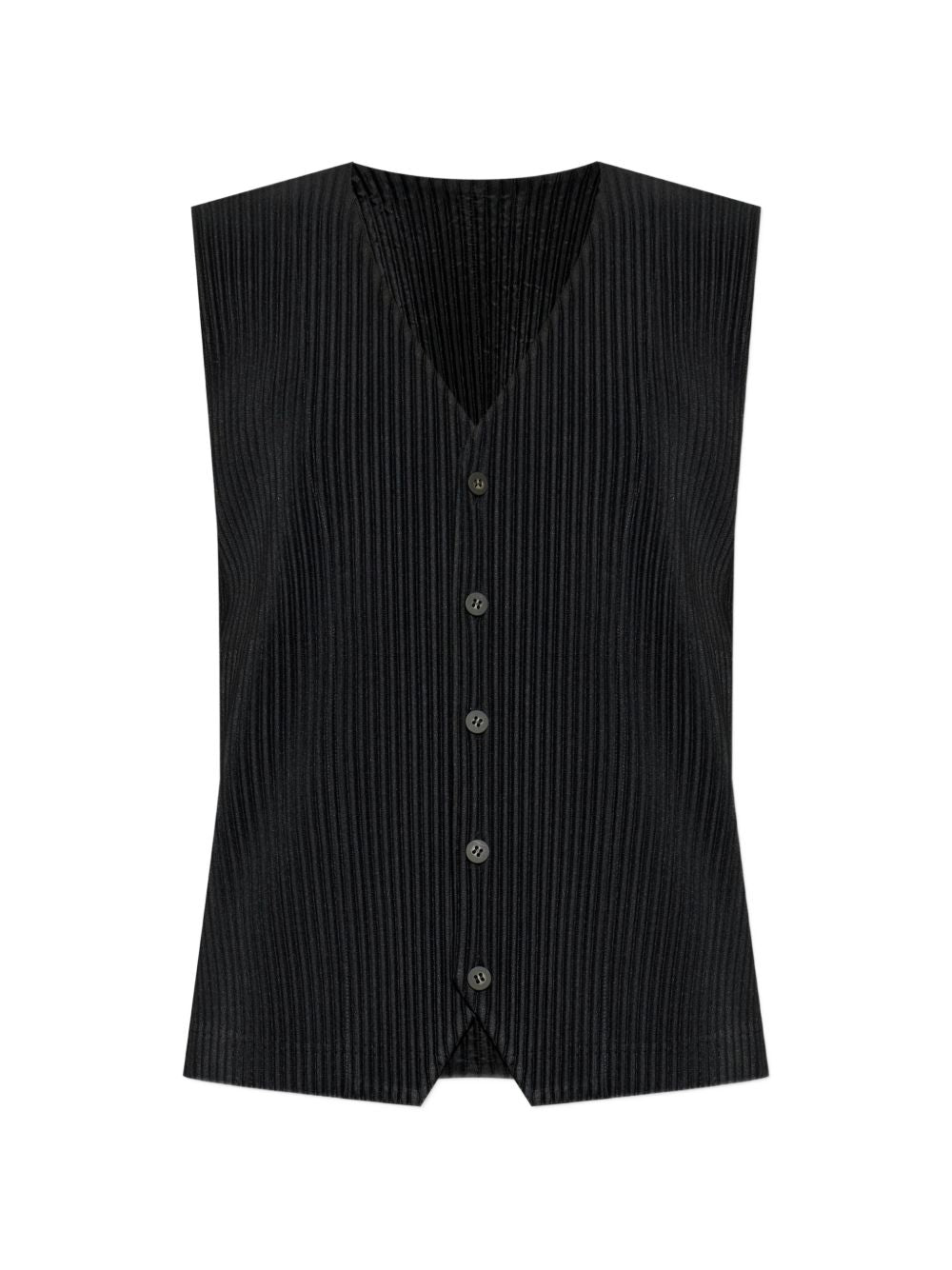 Homme Plisse' Issey Miyake Men Pleated V-Necked Vest HOMME PLISSE ISSEY MIYAKE