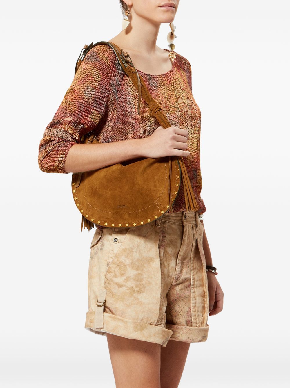 Isabel Marant Women Oskan Soft Leather Shoulder Bag ISABEL MARANT
