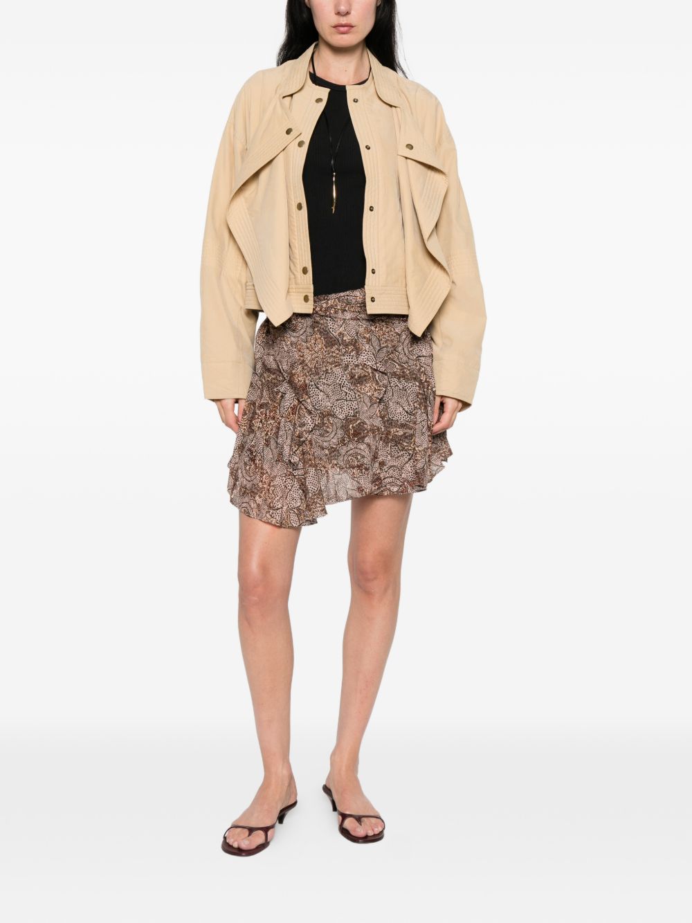 Isabel Marant Women Camia Printed Mini Skirt ISABEL MARANT