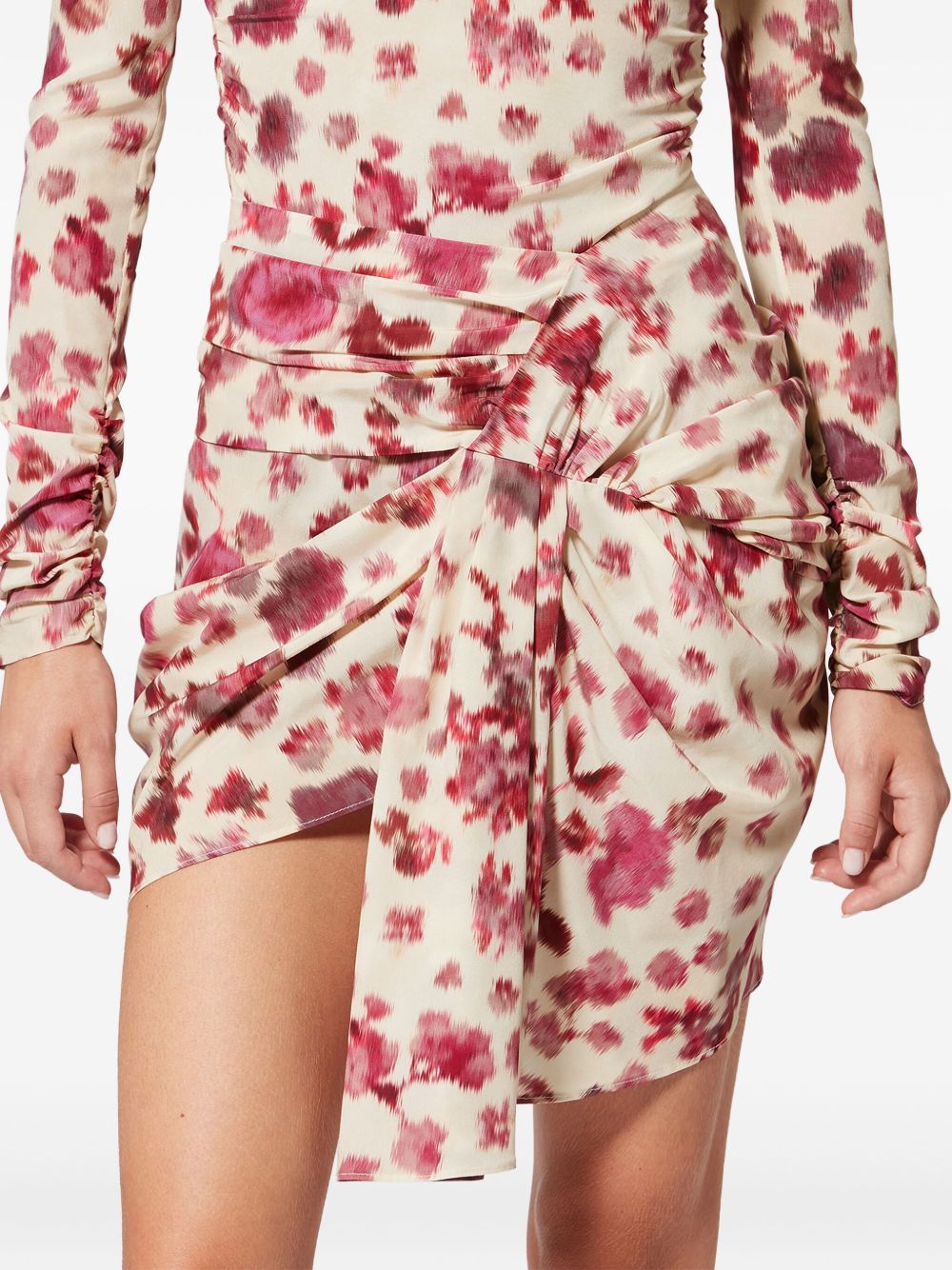 Isabel Marant Women Ovia Printed Silk Skirt