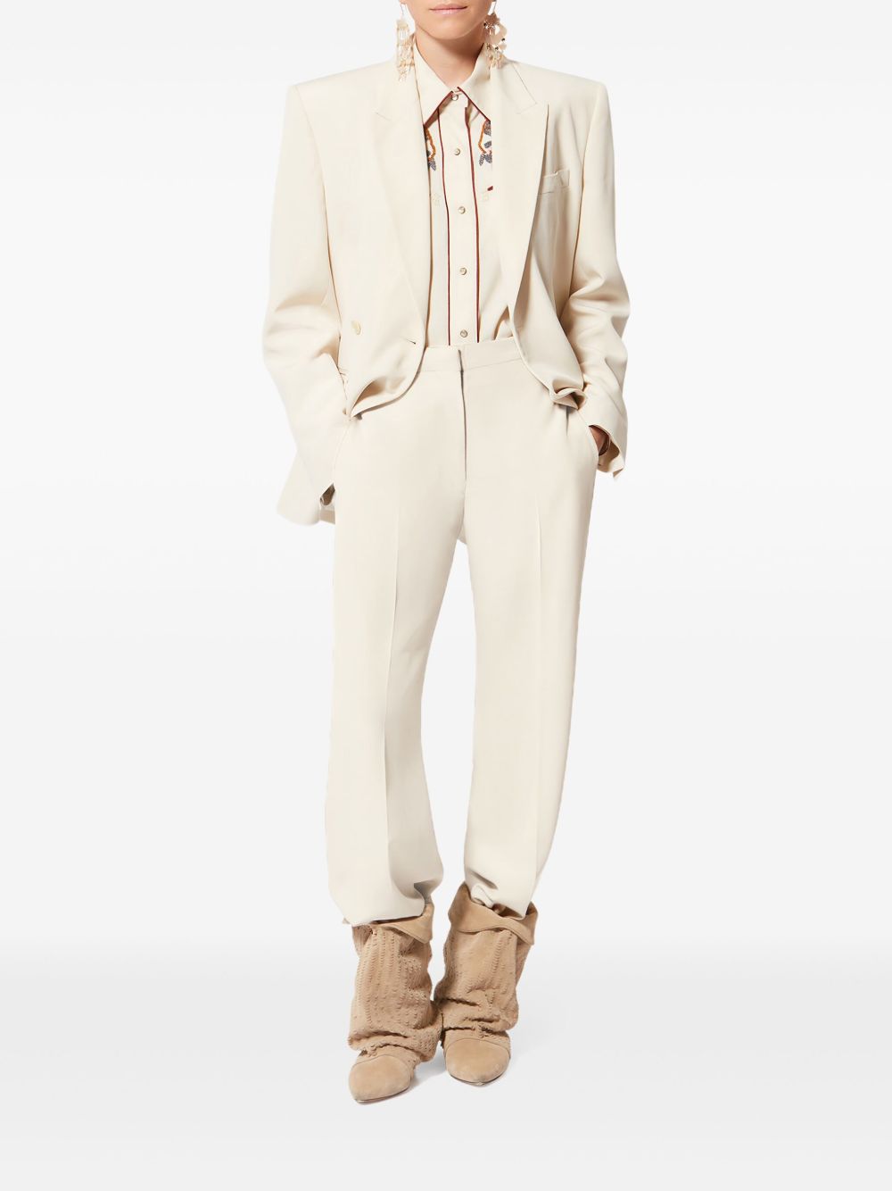 Isabel Marant Women Noanda Silk Blend Trousers ISABEL MARANT