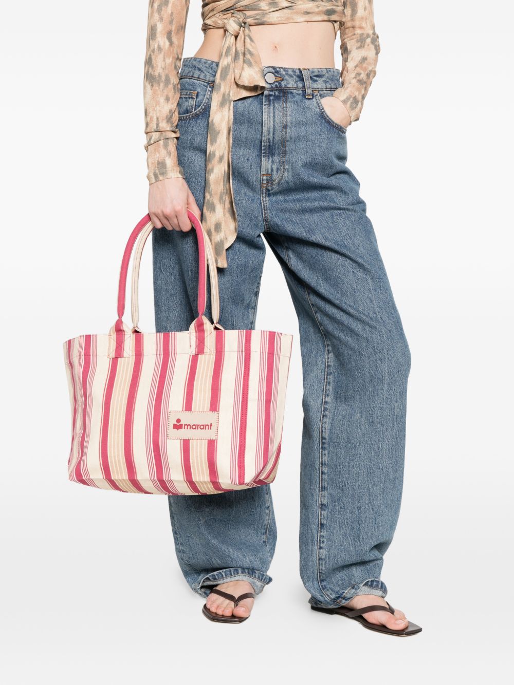 Isabel Marant Women Yenky Zipped Cotton Tote ISABEL MARANT