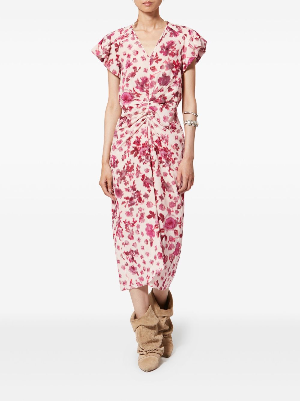 Isabel Marant Women Terenae Printed Long Dress ISABEL MARANT