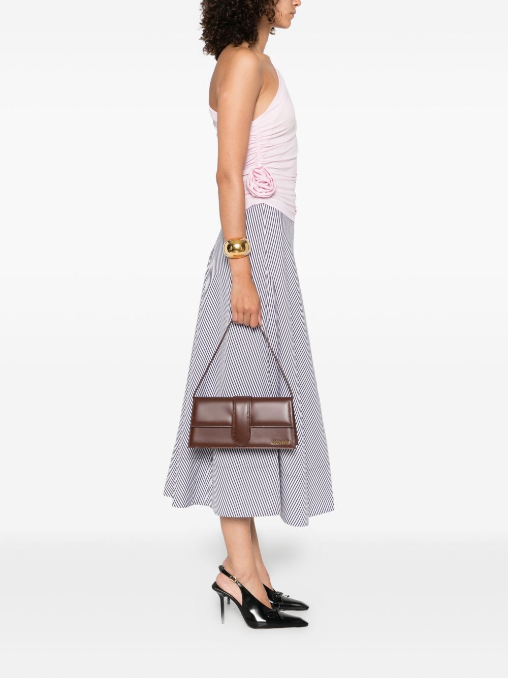 Jacquemus Women Le Bambino Long Leather Shoulder Bag JACQUEMUS