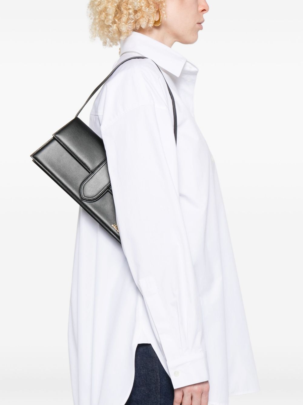 Jacquemus Women Le Bambino Long Leather Shoulder Bag JACQUEMUS