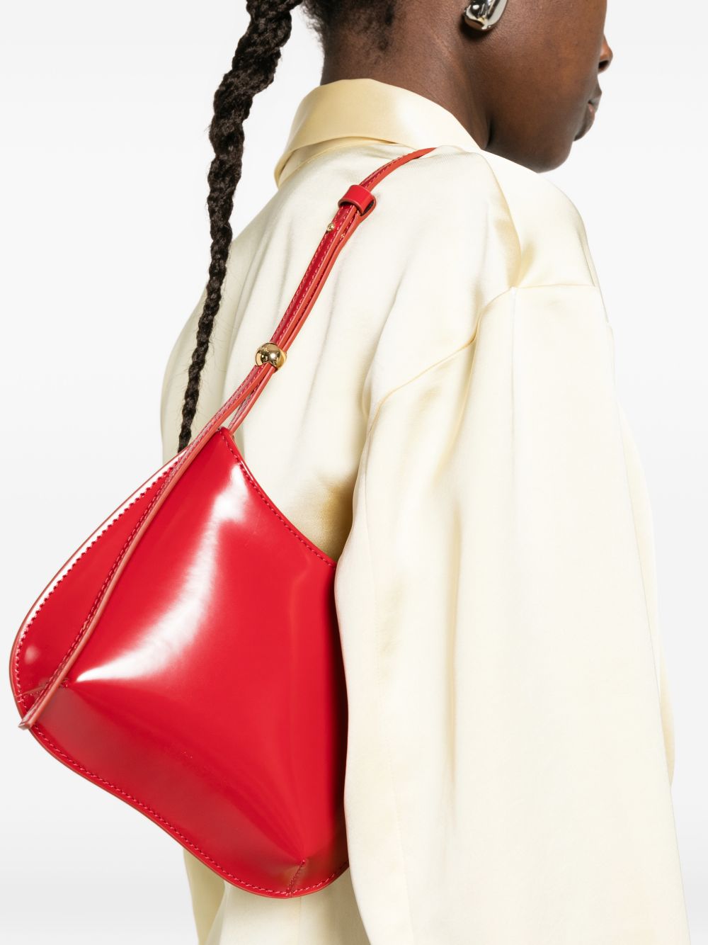 Jacquemus Women Le Petit Bisou Leather Shoulder Bag JACQUEMUS