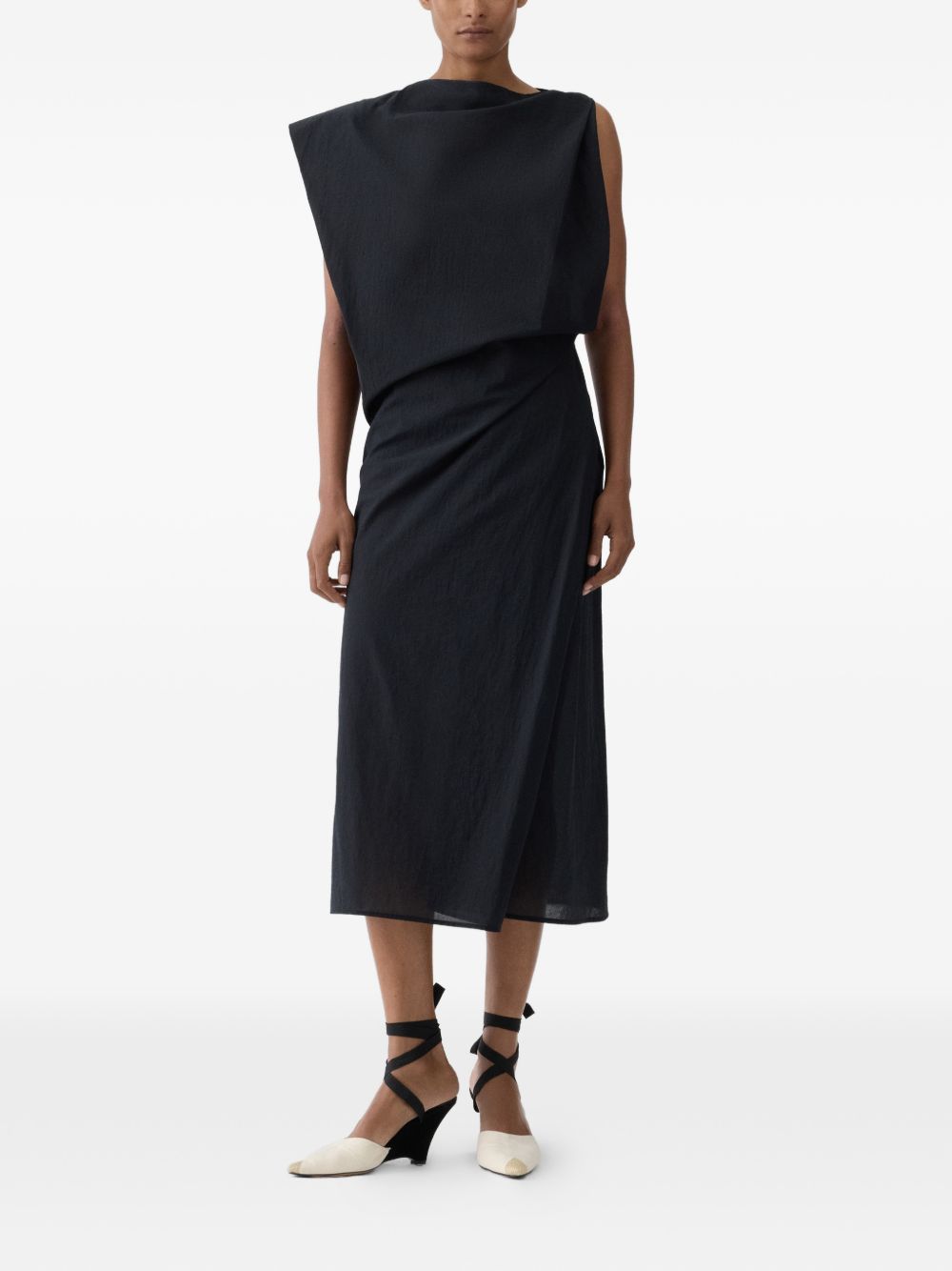 Jacquemus Women La Robe Drap Midi Dress JACQUEMUS