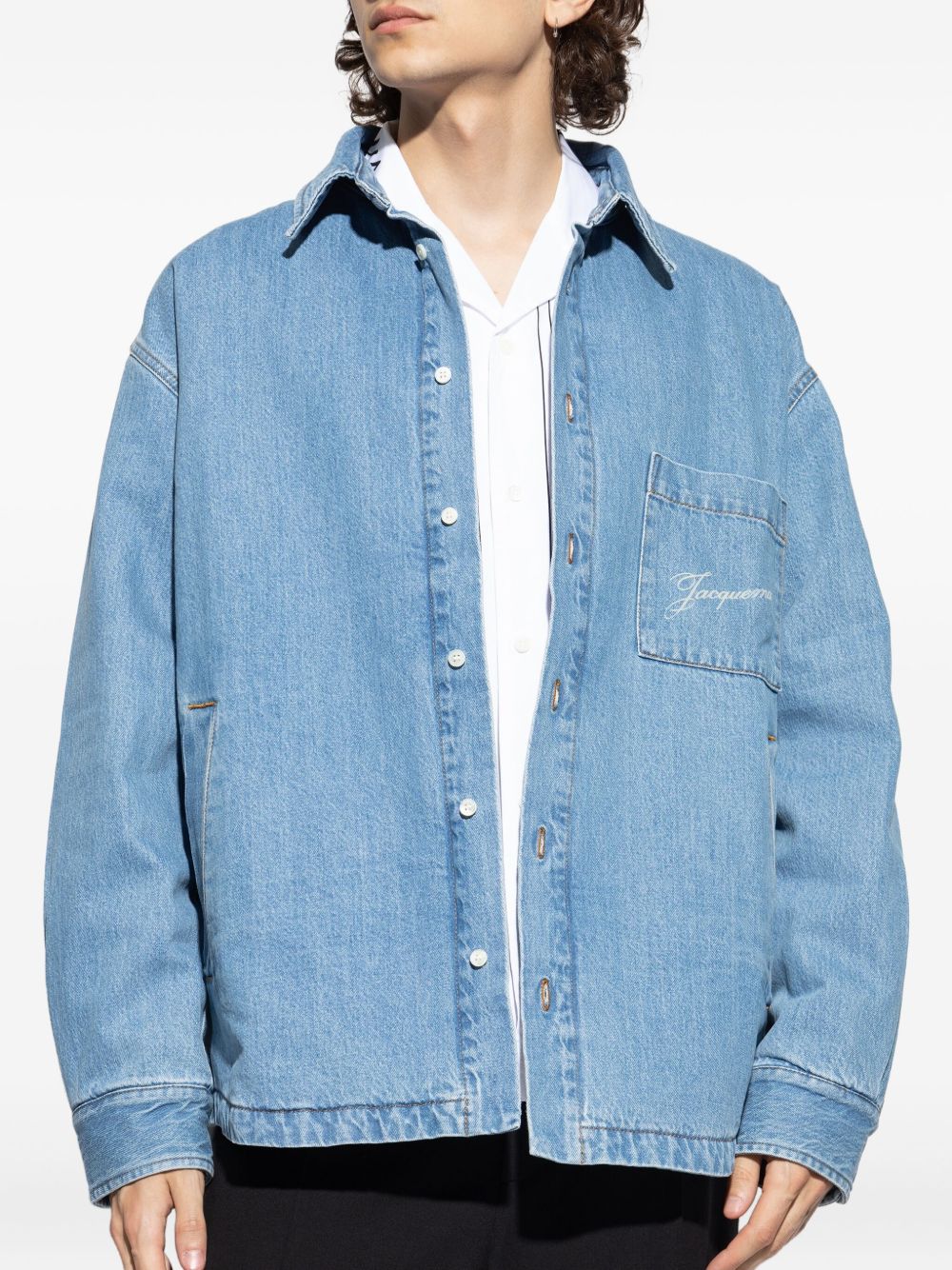 Jacquemus Men La Chemise Boulanger Denim Shirt
