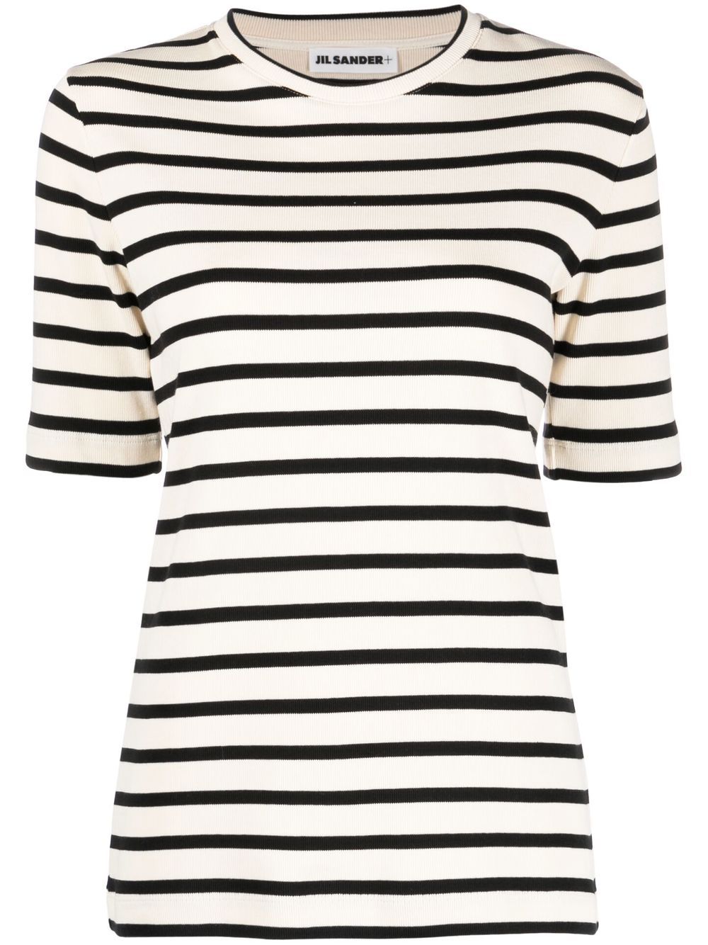 Jil Sander Women Striped Cotton T-Shirt JIL SANDER