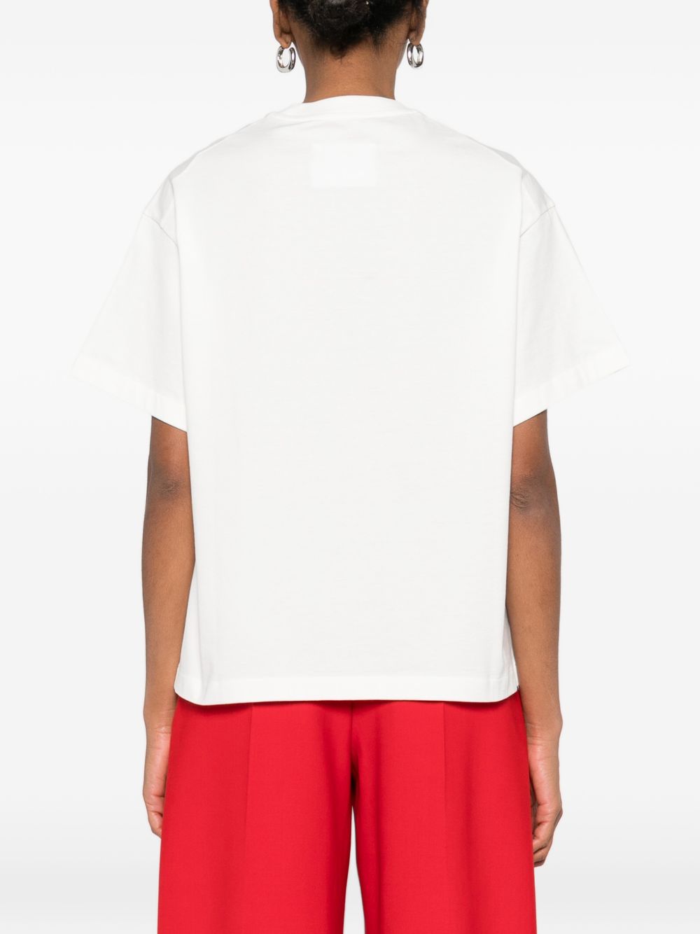 Jil Sander Women Logo Cotton T-Shirt JIL SANDER