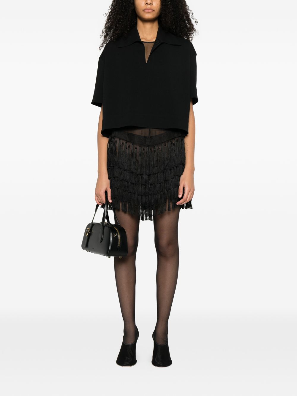Jil Sander Women Cropped Polo Shirt JIL SANDER