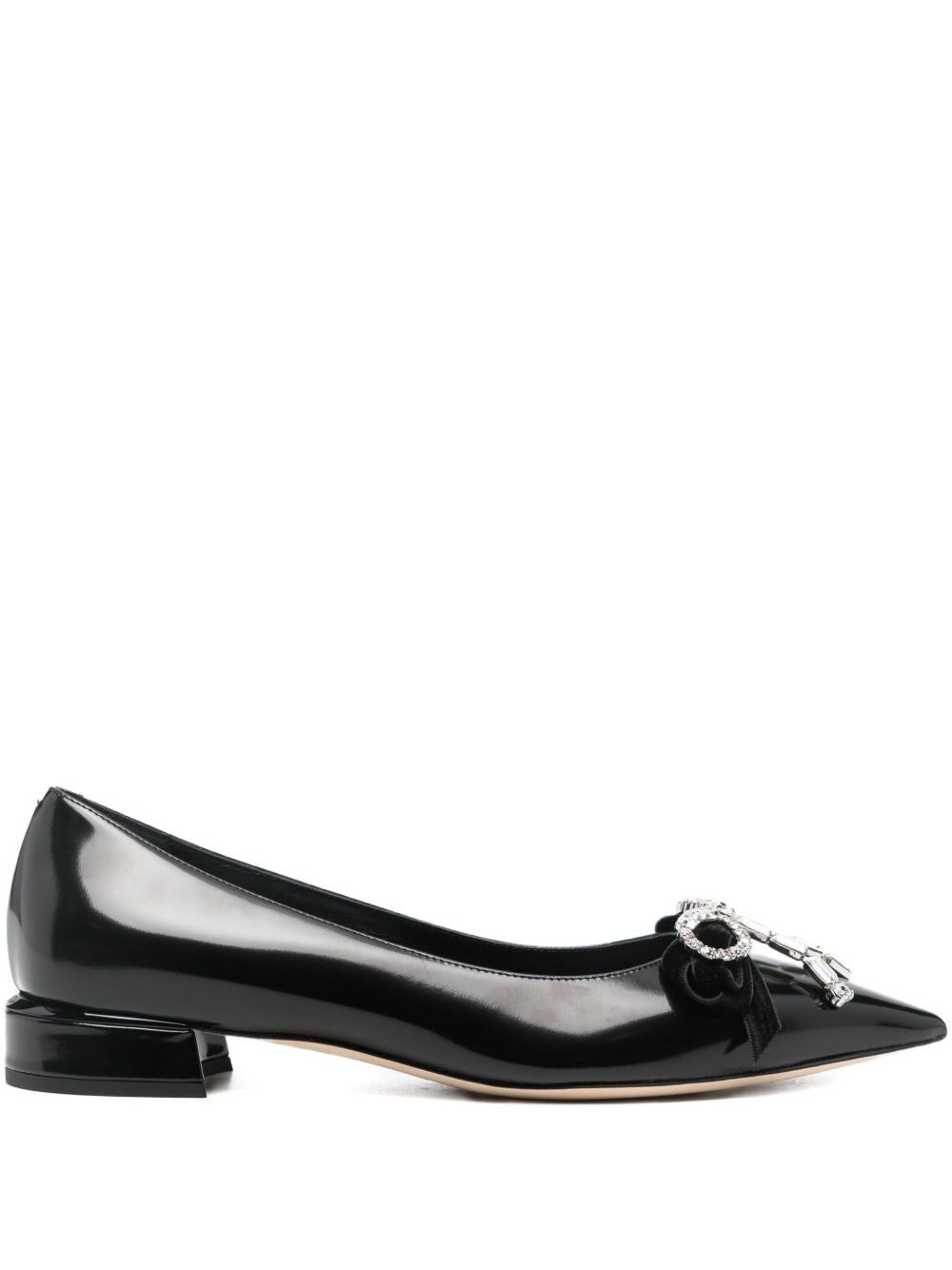 Jimmy Choo Women Auria Leather Ballet Flats JIMMY CHOO