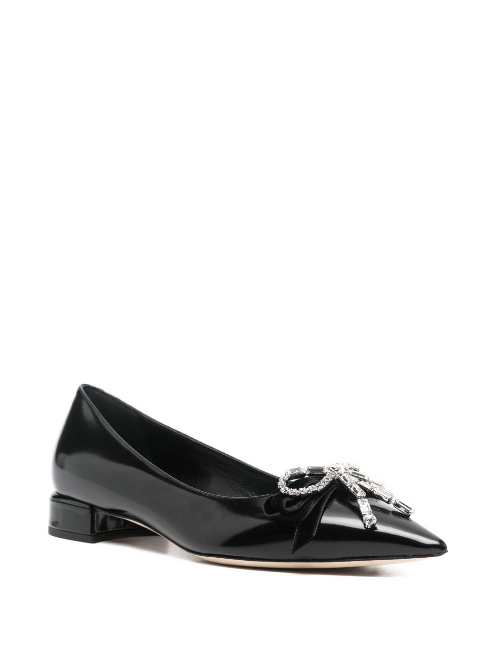 Jimmy Choo Women Auria Leather Ballet Flats JIMMY CHOO
