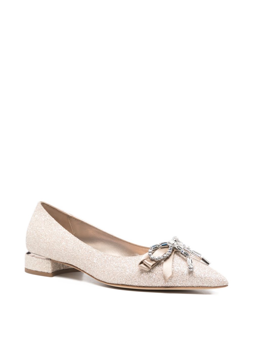 Jimmy Choo Women Auria Leather Ballet Flats