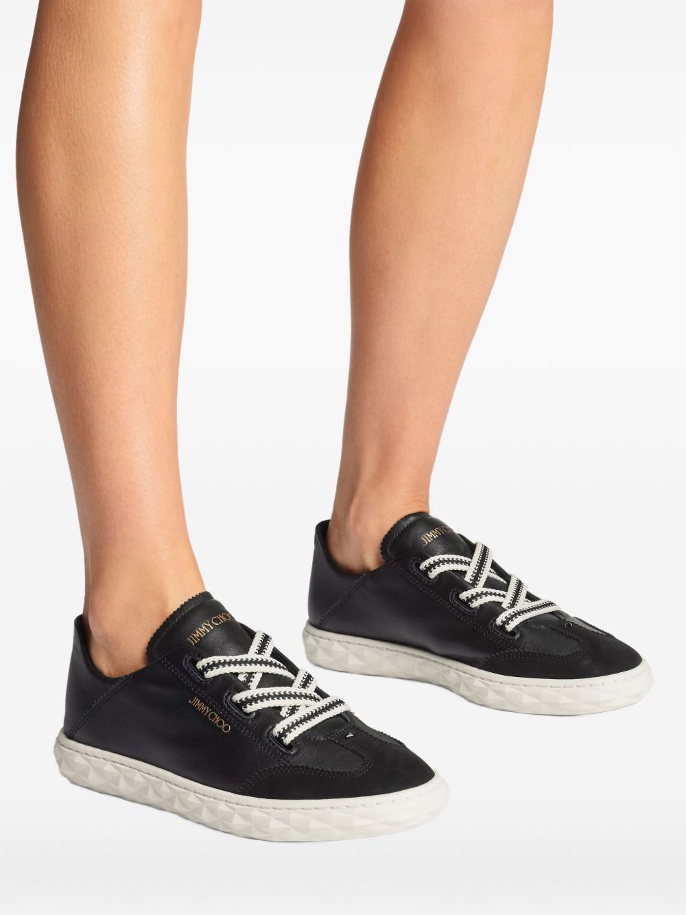 Jimmy Choo Women Diamond Light Leather Sneakers